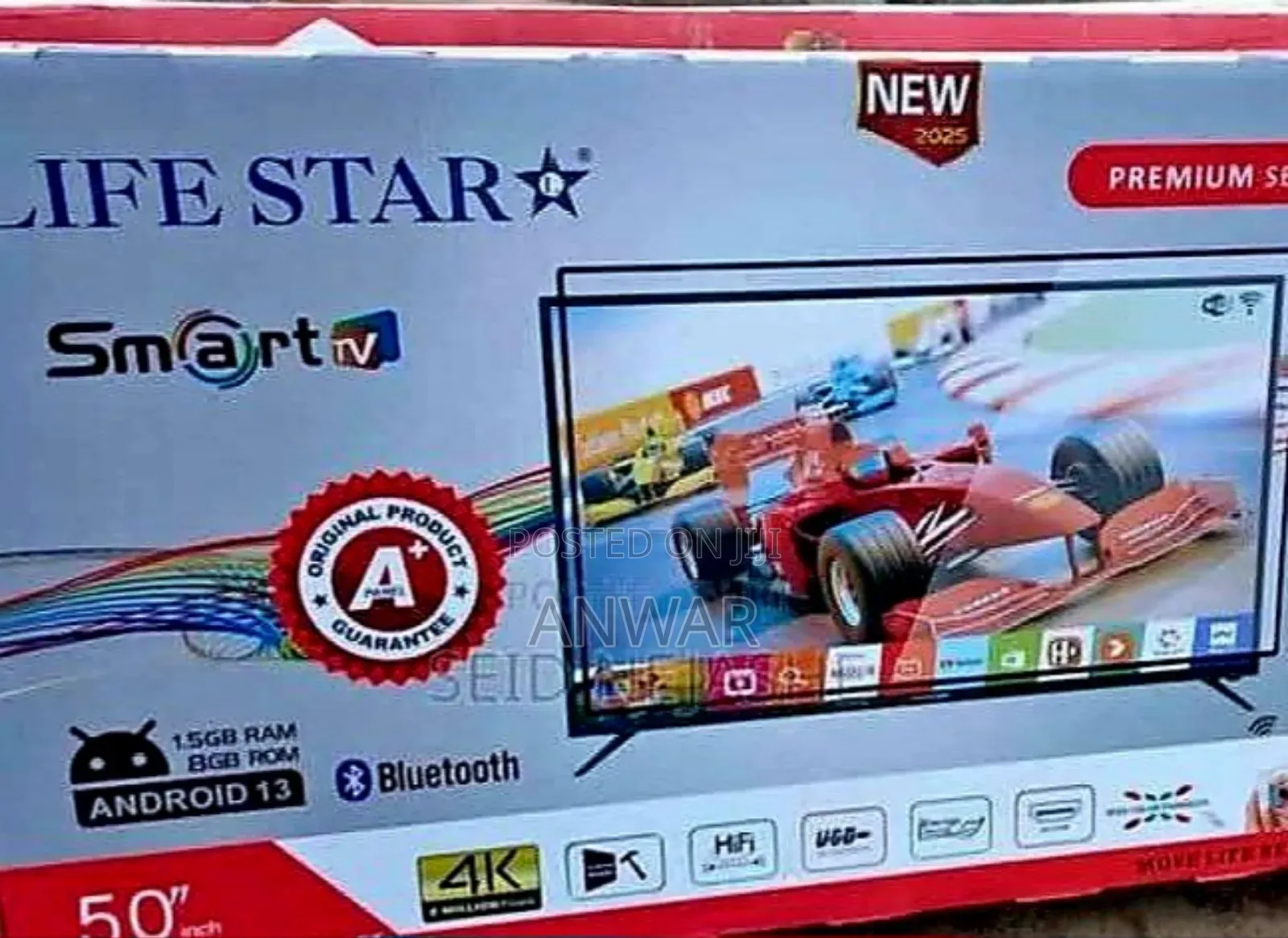 Life Star 50" Uhd Android Smart Tv New