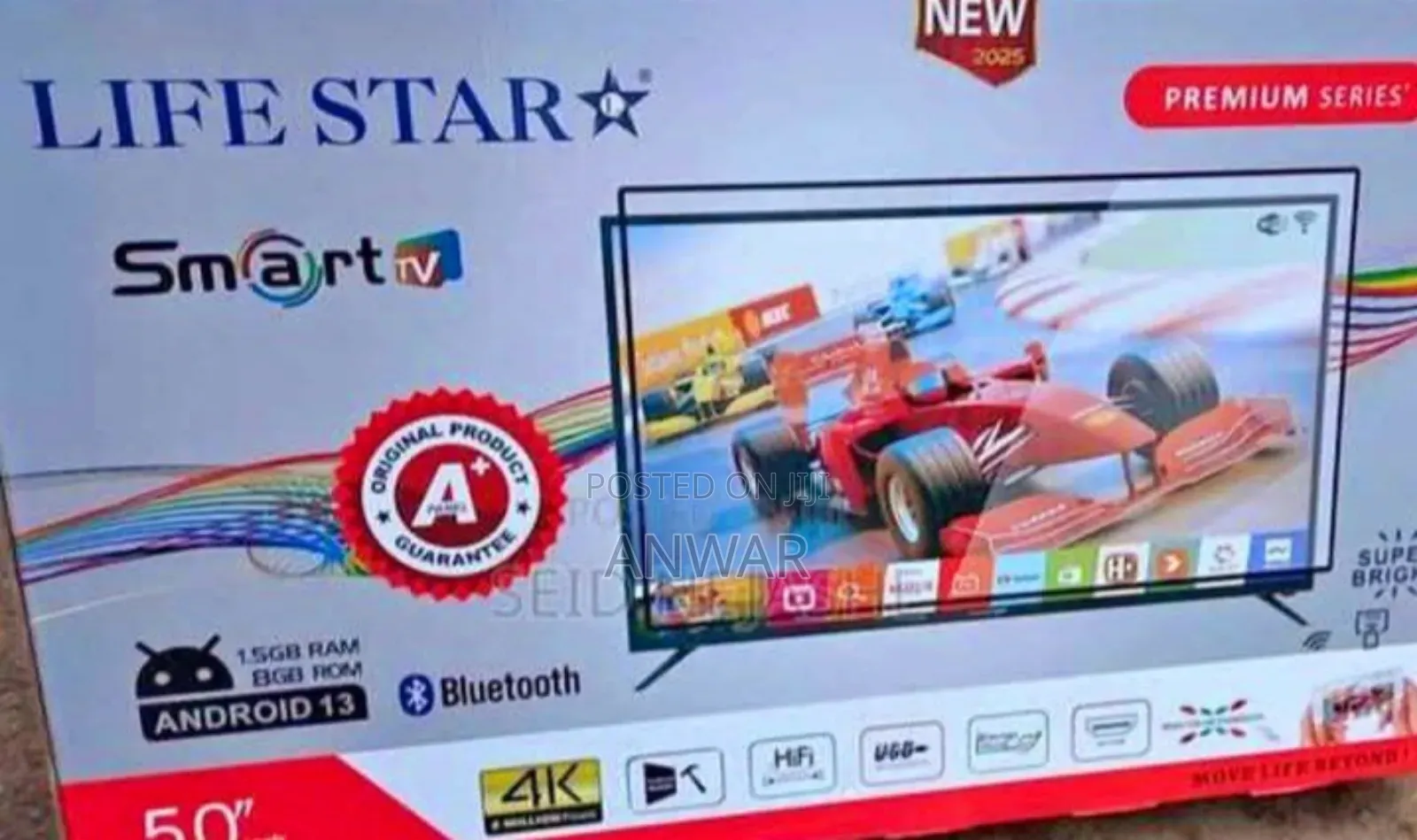 Life Star 50" Uhd Android Smart Tv New
