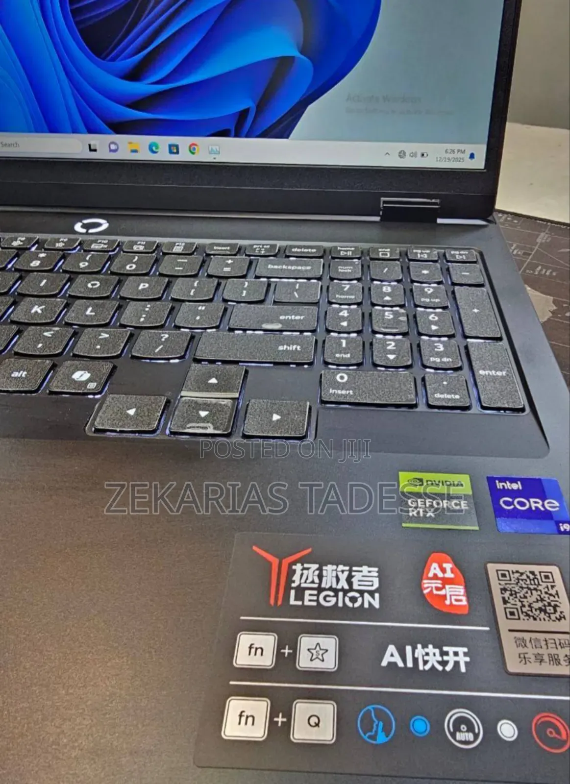 New Lenovo Legion Y7000P IRX9 Gaming Laptop 16GB Intel Core I9 SSD 1T