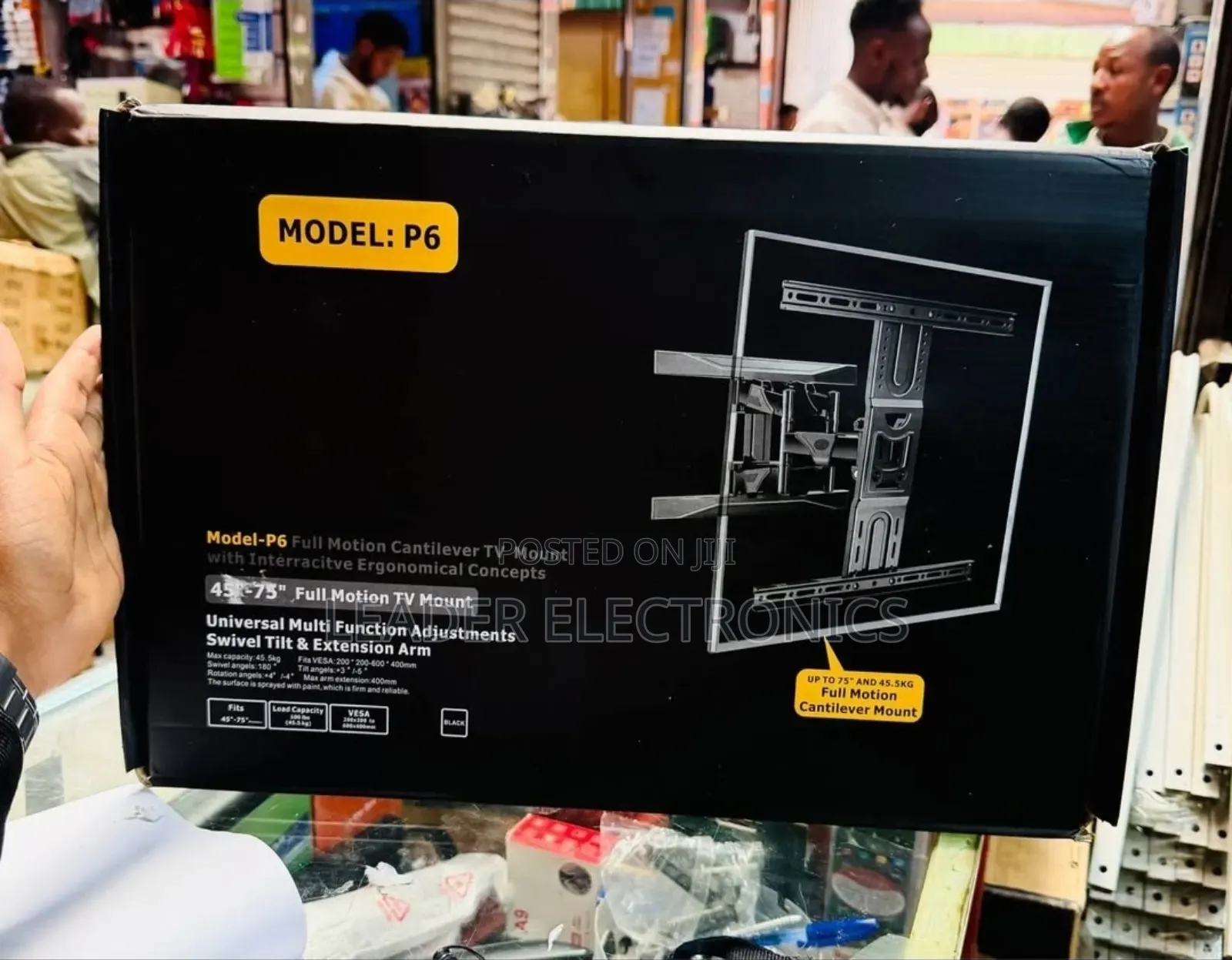 45°-75" Full Motion Tv Mount