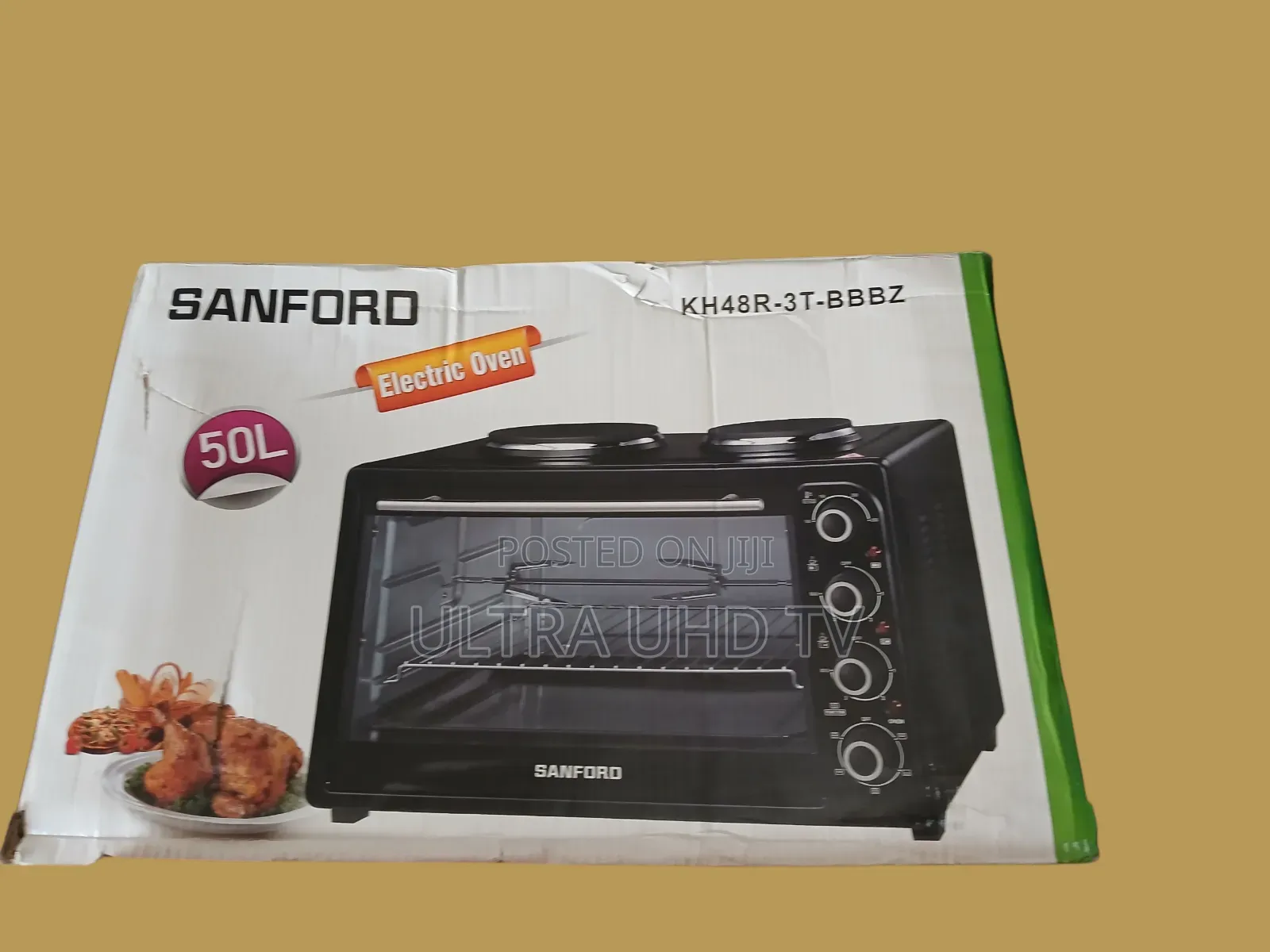 Sanford 50litre Oven With Stove Sanfor ዘመናዊ ባለ 2stove ያለዉ Oven፤