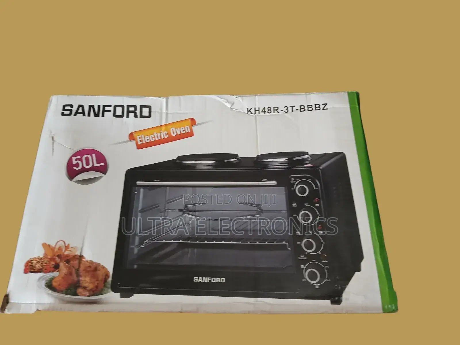 Sanford 50litre Oven With Stove Sanfor ዘመናዊ ባለ 2stove ያለዉ Oven፤