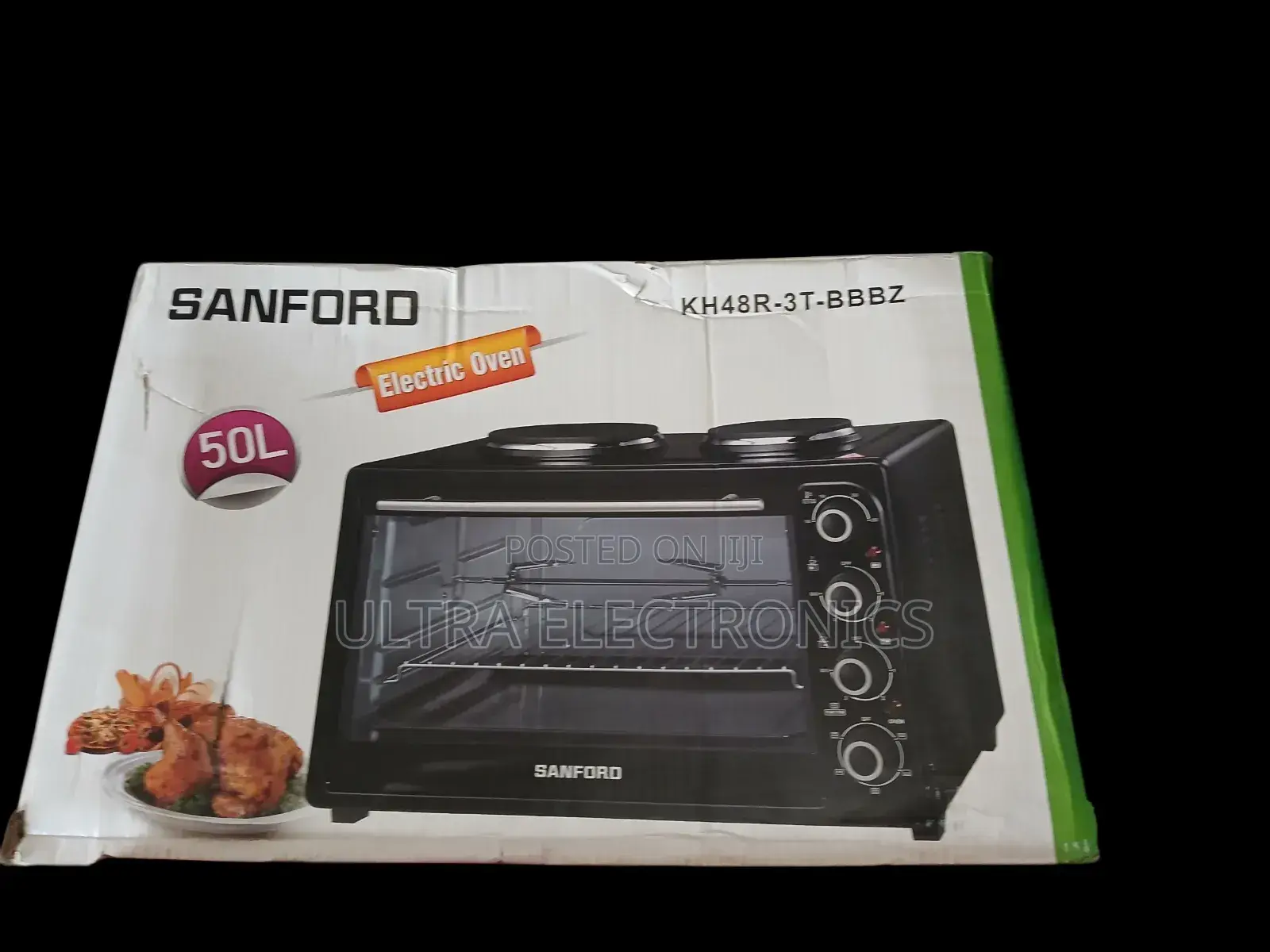 Sanford 50litre Oven With Stove Sanfor ዘመናዊ ባለ 2stove ያለዉ Oven፤