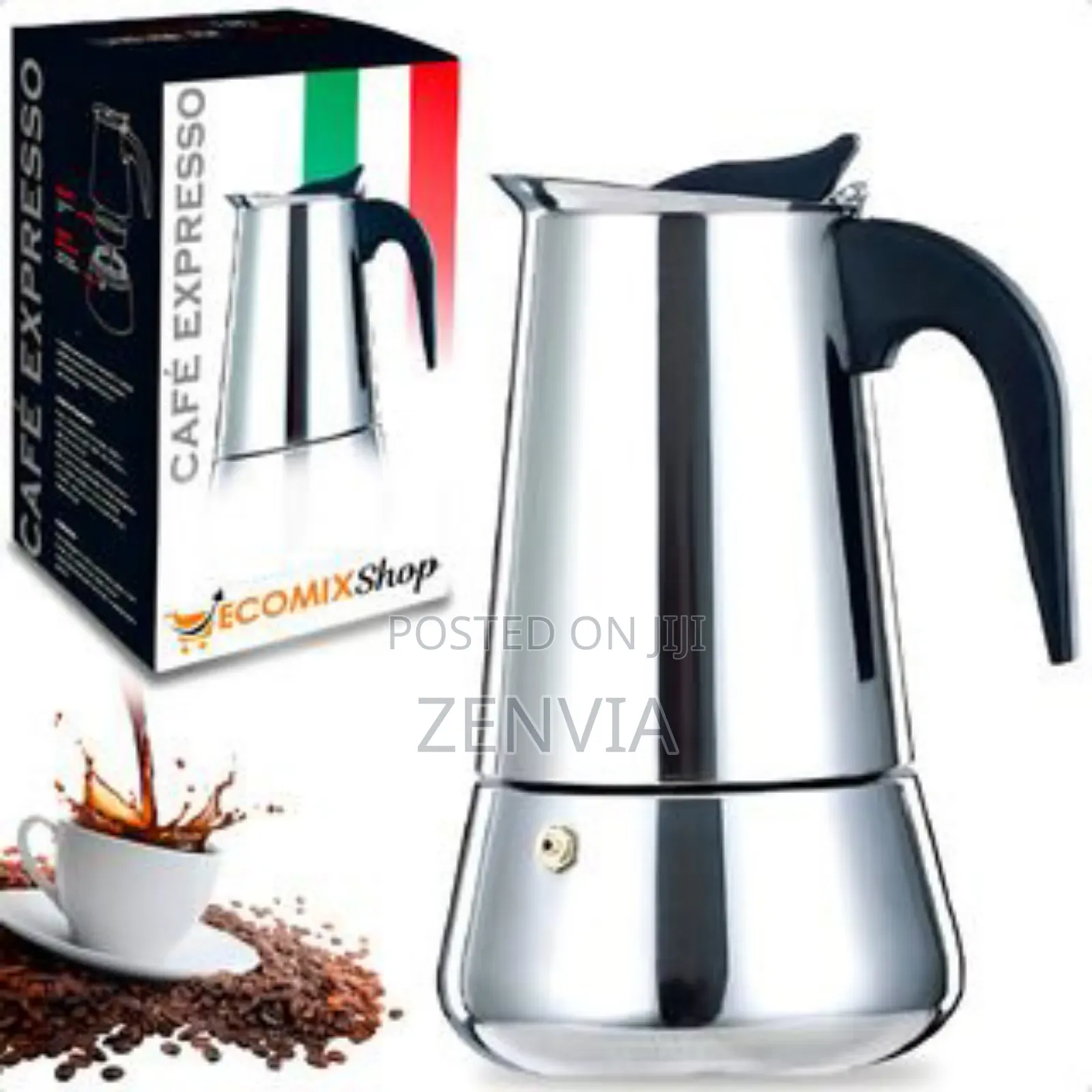 Stainless-Steel Espresso Maker