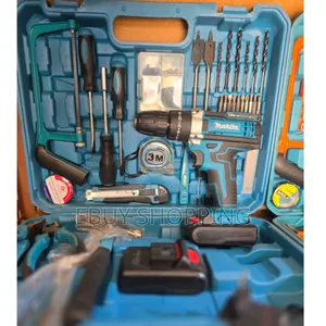 Makita 2-Speed Drill Kit With Keyless Chuck and Multiple Bits