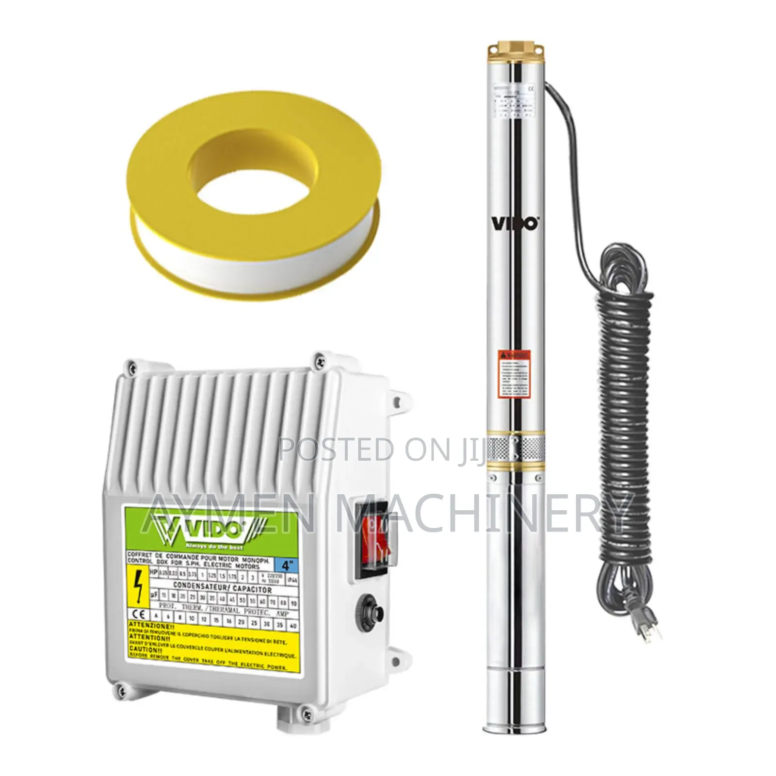 Deep Well Submersible Pump 1hp ሸንበቆ ፓምፕ