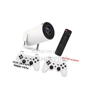 Immersive 130-Inch Gaming: Smart Projector With Dual-Player Support