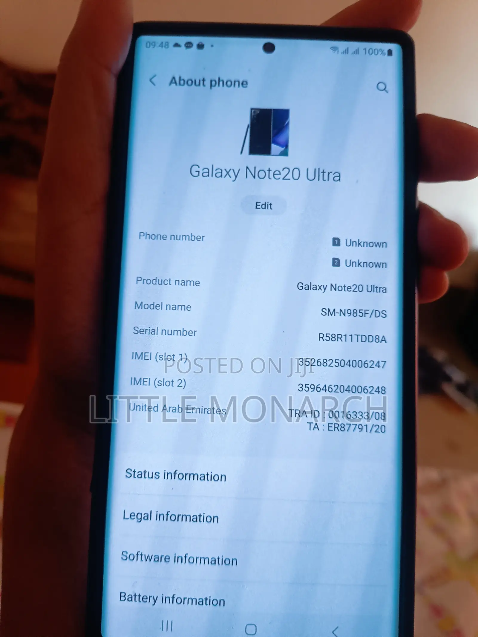 Samsung Galaxy Note 20 Ultra 256 GB Black