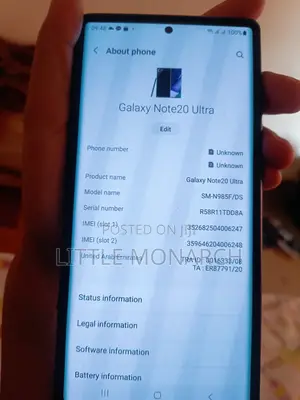 Samsung Galaxy Note 20 Ultra 256 GB Black