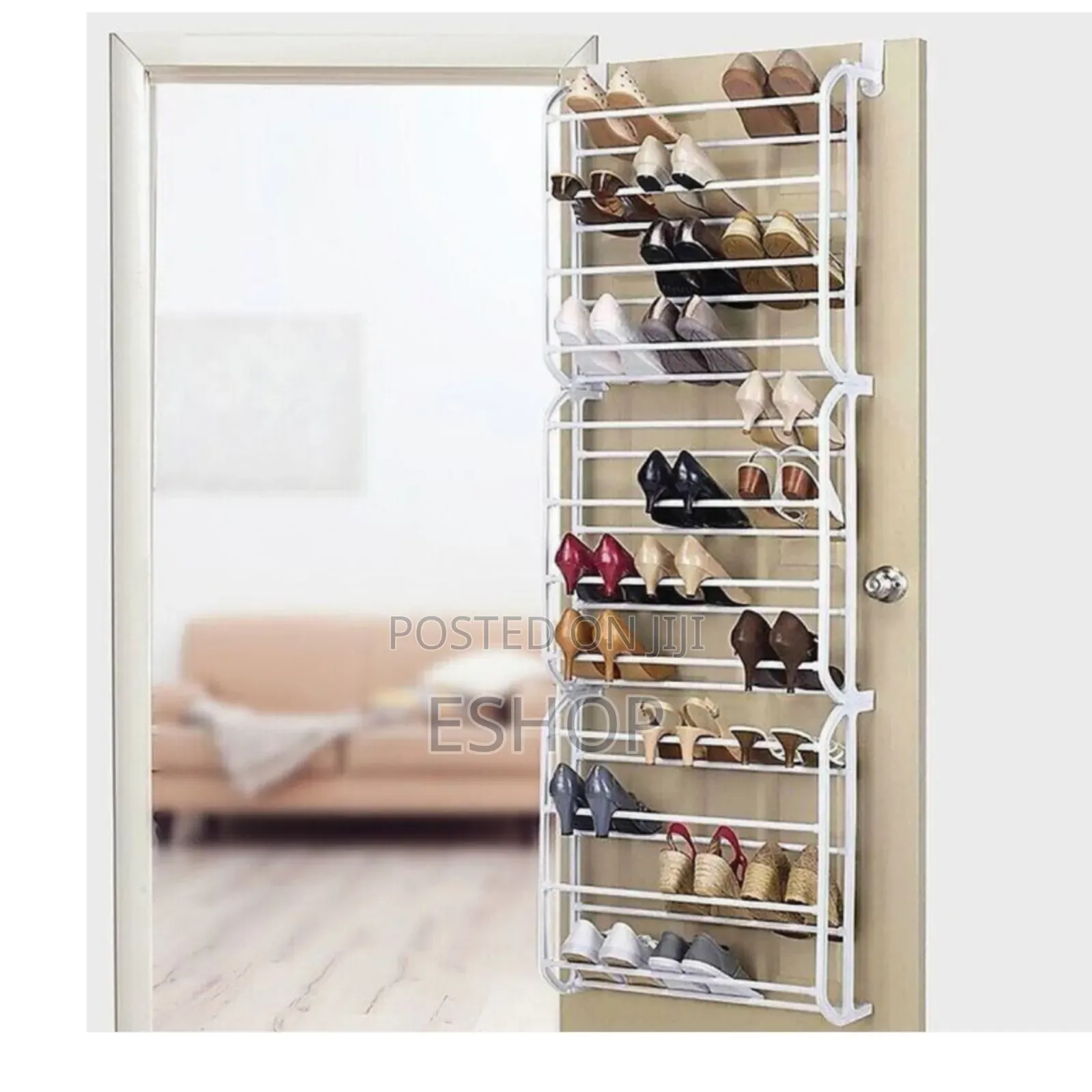 Keep Floors Clear With This 36-Pair Door Shoe Rack