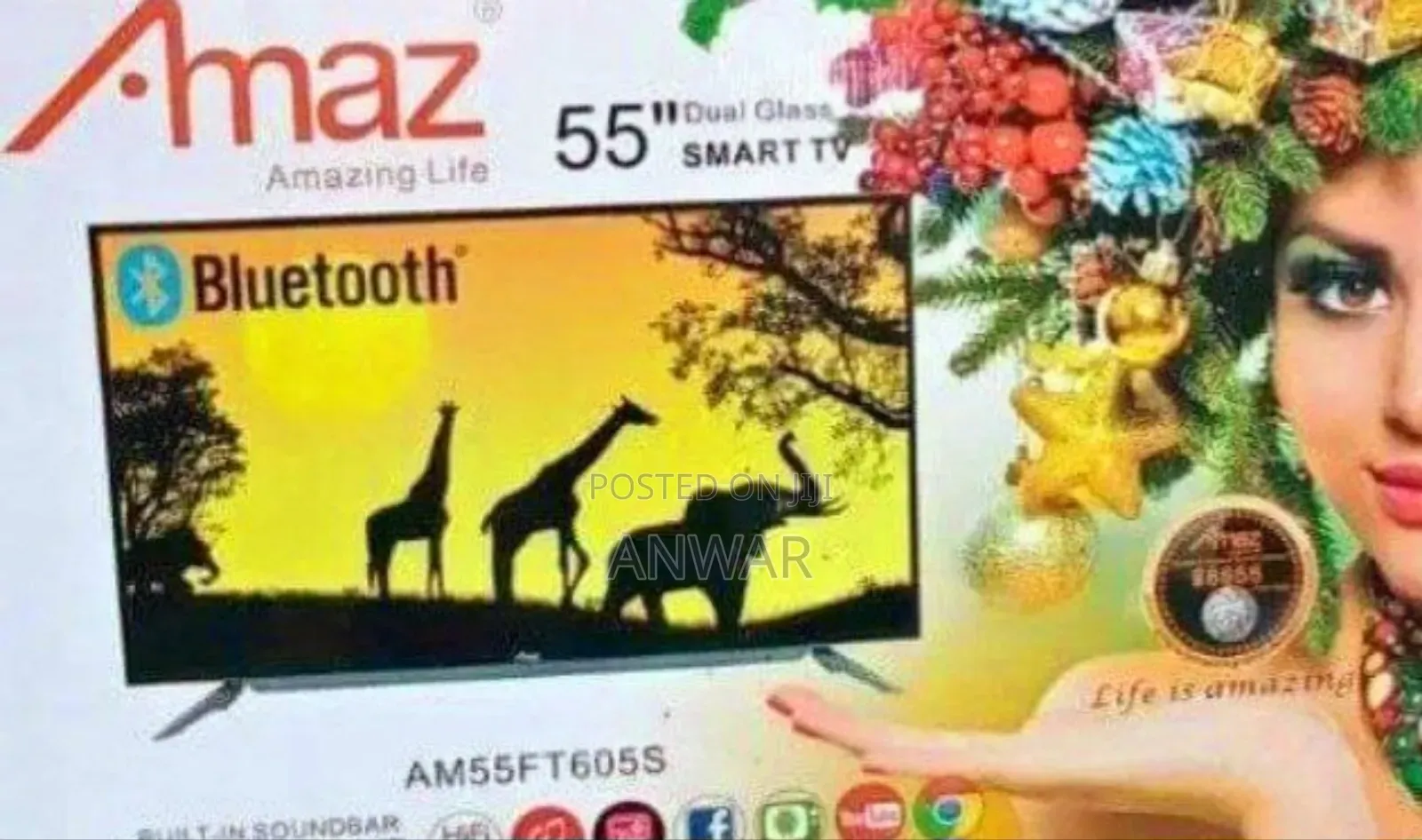 Amaz 55" Smart Uhd Tv