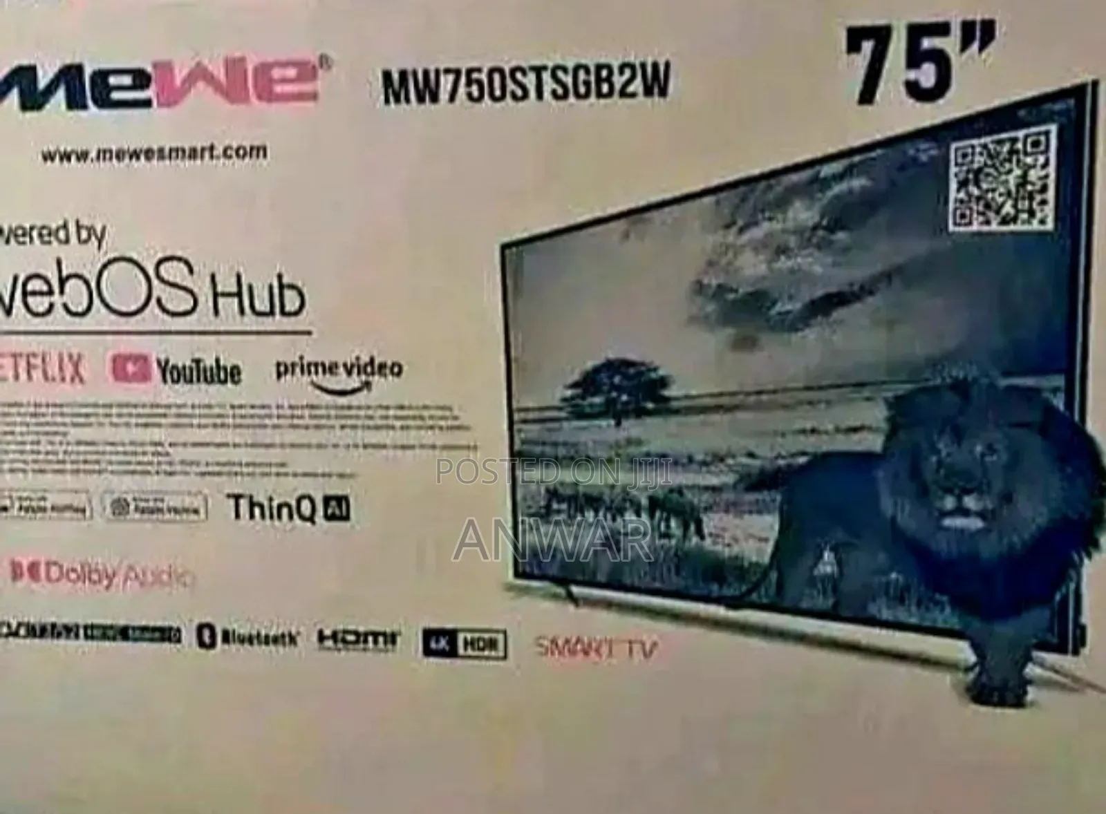 Mewe 75" Webos Hub Uhd Smart Tv