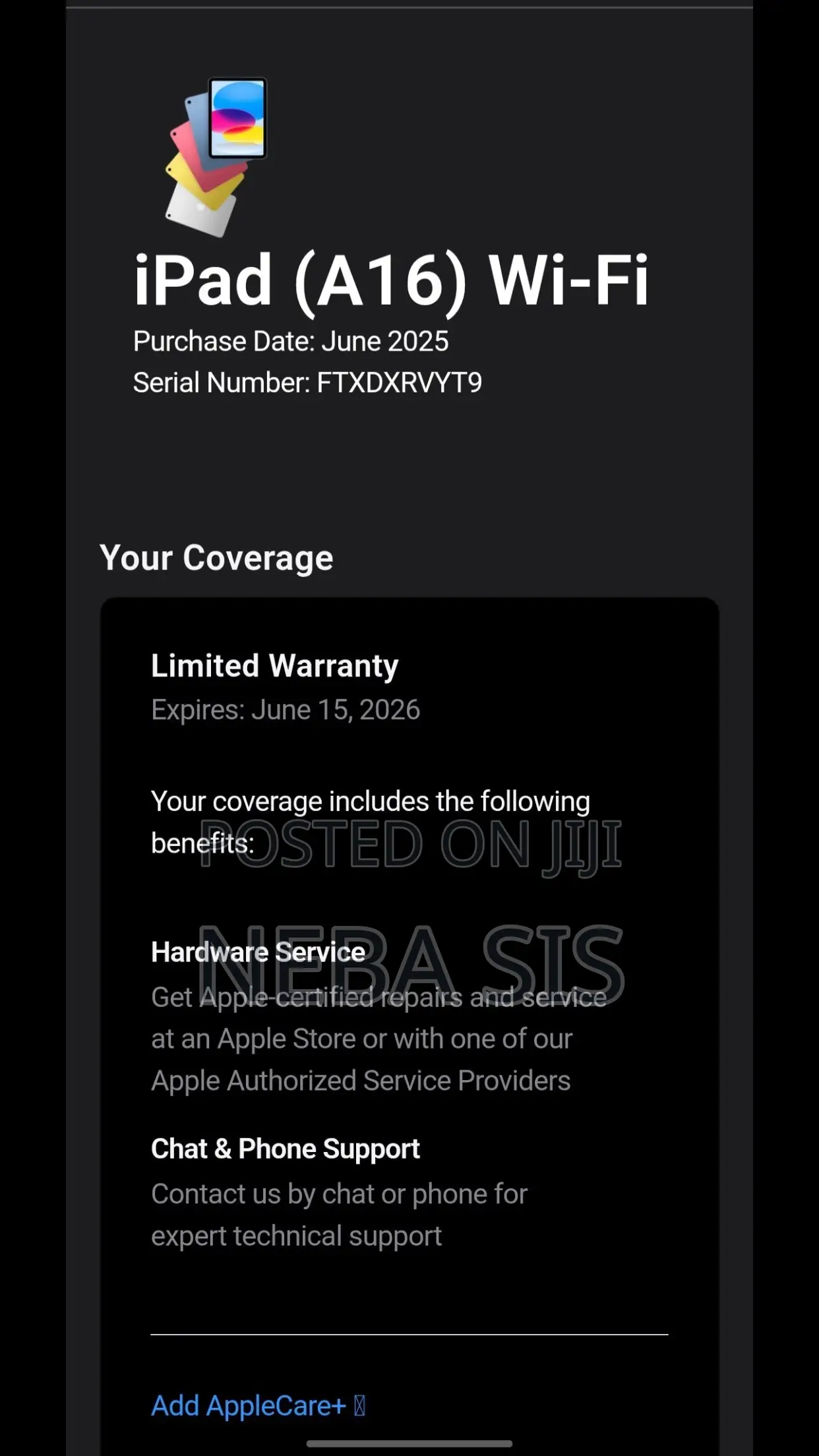 New Apple iPad (2025) 128 GB Blue