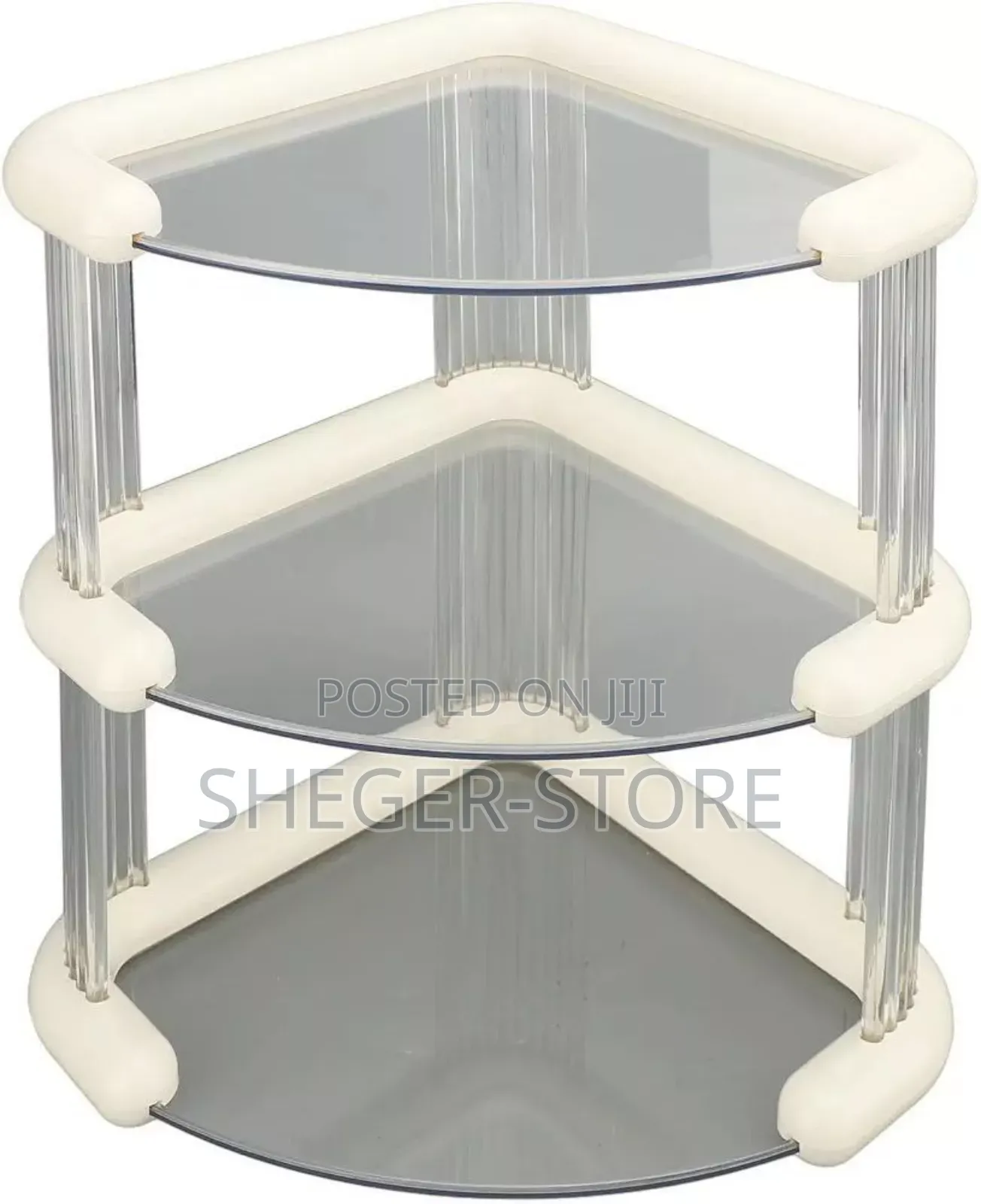 3 Tiers Corner Cosmetics Storage Shelf