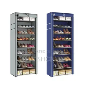 Photo - Easy-assembly Multi-colour Shoe Rack