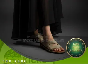 Fashionable Women's Leather Slippers