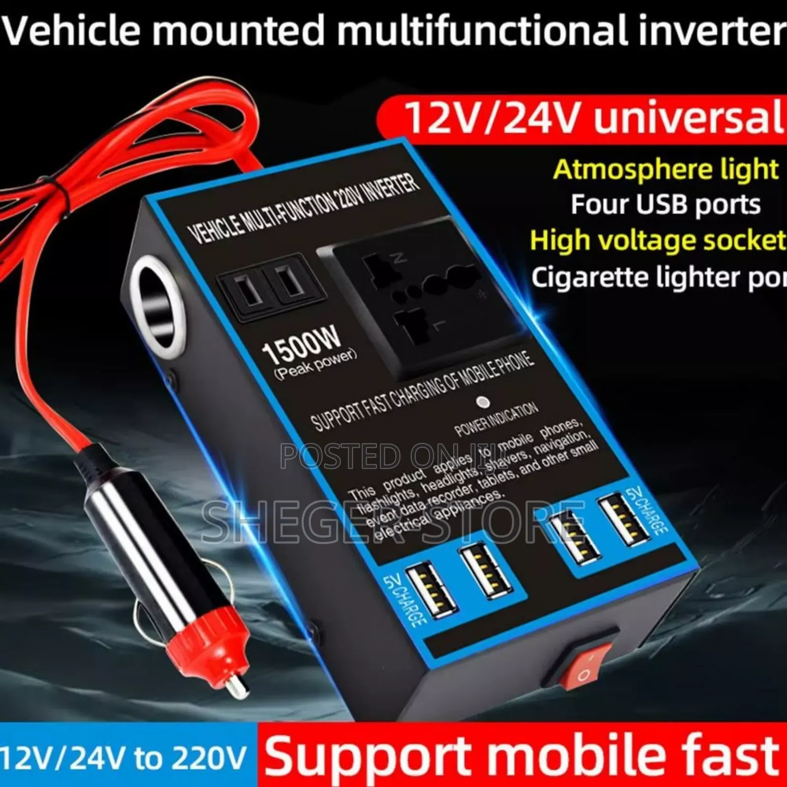 Orginal Multi-Function Vehicle Inverter 1500w