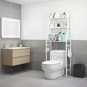 Photo - Modern Bathroom Washing Machine Organizer