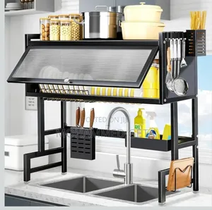 Over-the-Sink Dish Drying Rack Made of Carbon Steel