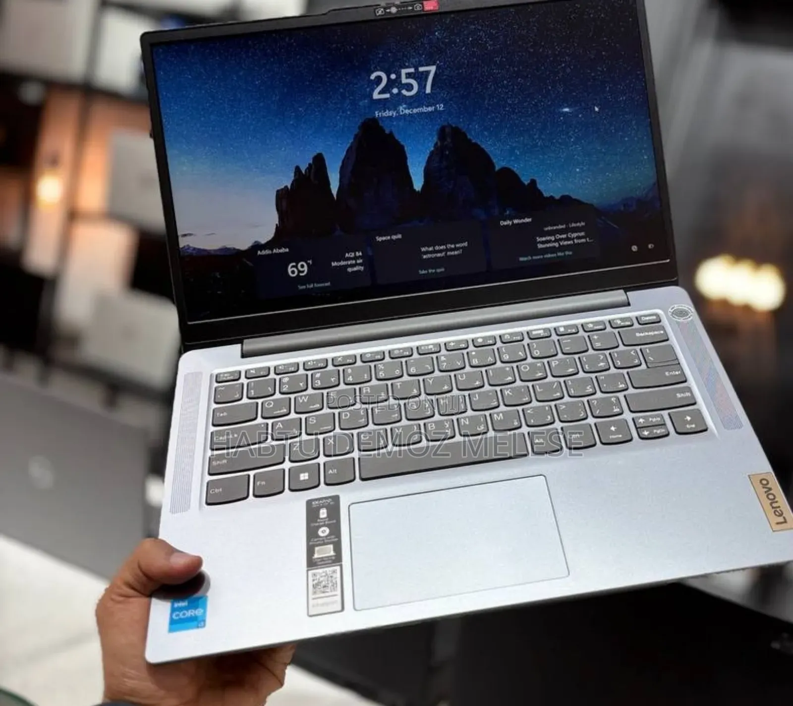 New Laptop Lenovo Ideapad 3 8GB Intel Core I3 SSD 256GB