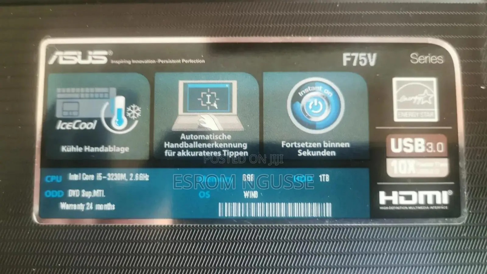 Laptop Asus ROG Strix G15 8GB Intel Core I5 HDD 1T