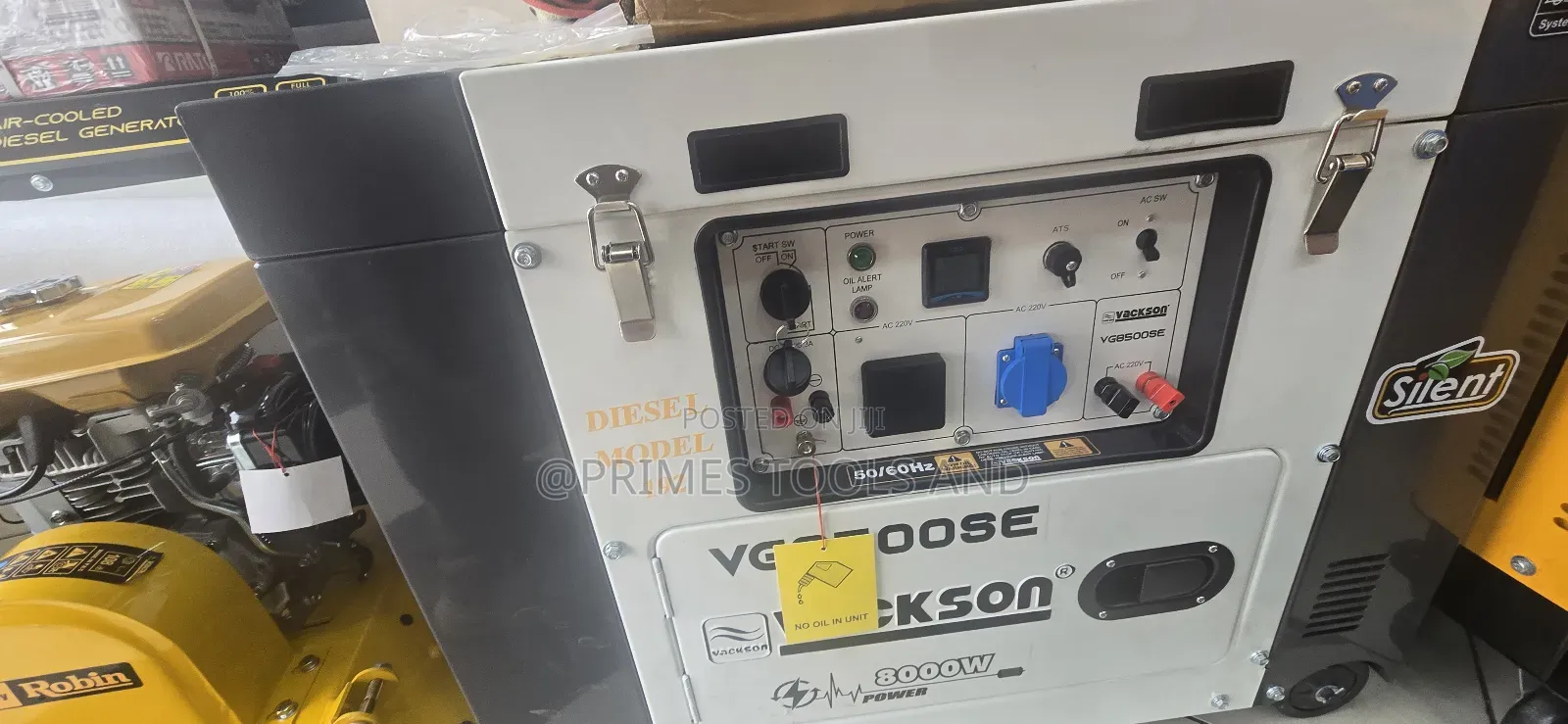 Vackson Vg8000se ሳይለንት ዲዛል ጀነሬተር