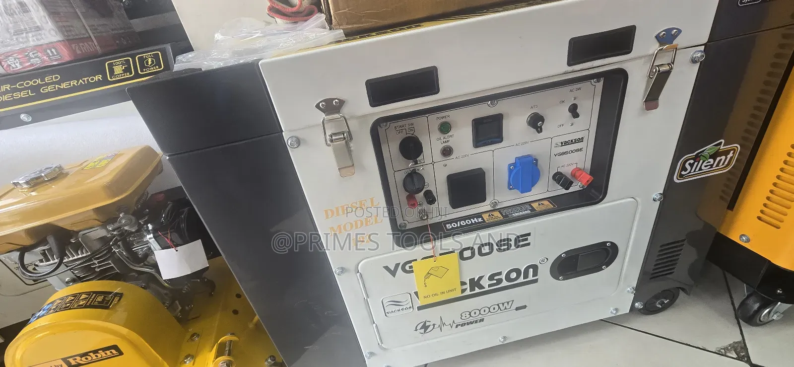 Vackson Vg8000se ሳይለንት ዲዛል ጀነሬተር