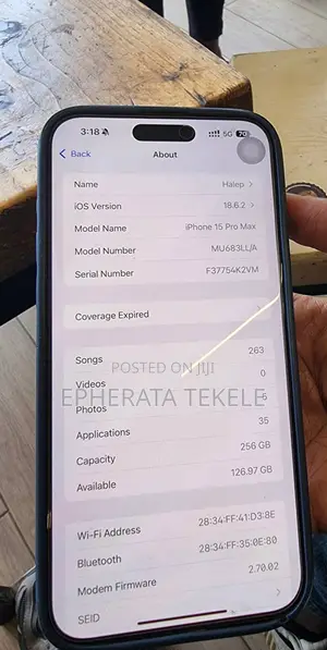 Apple iPhone 15 Pro Max 256 GB Silver