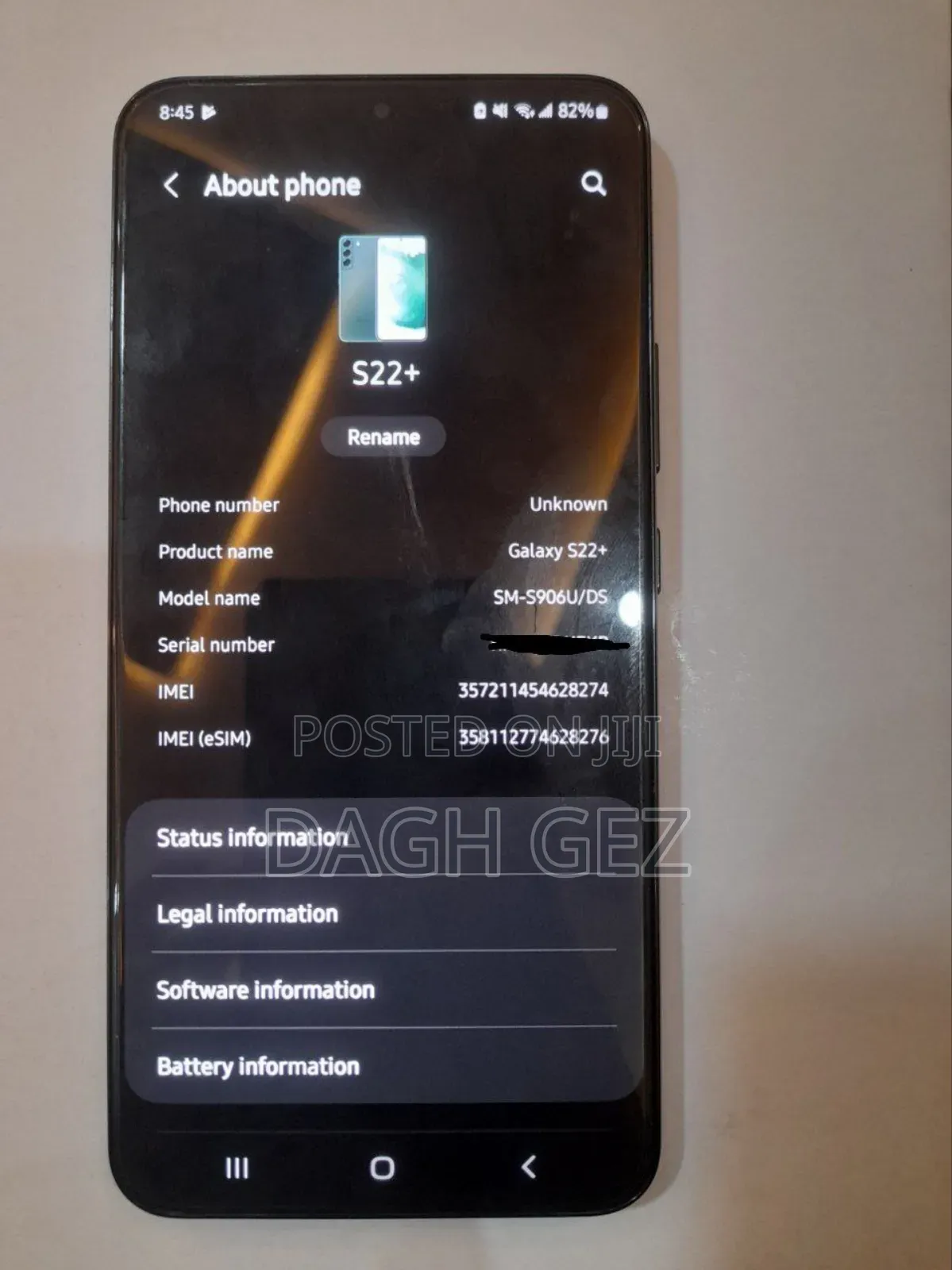 Samsung Galaxy S22+ 5G 256 GB Black