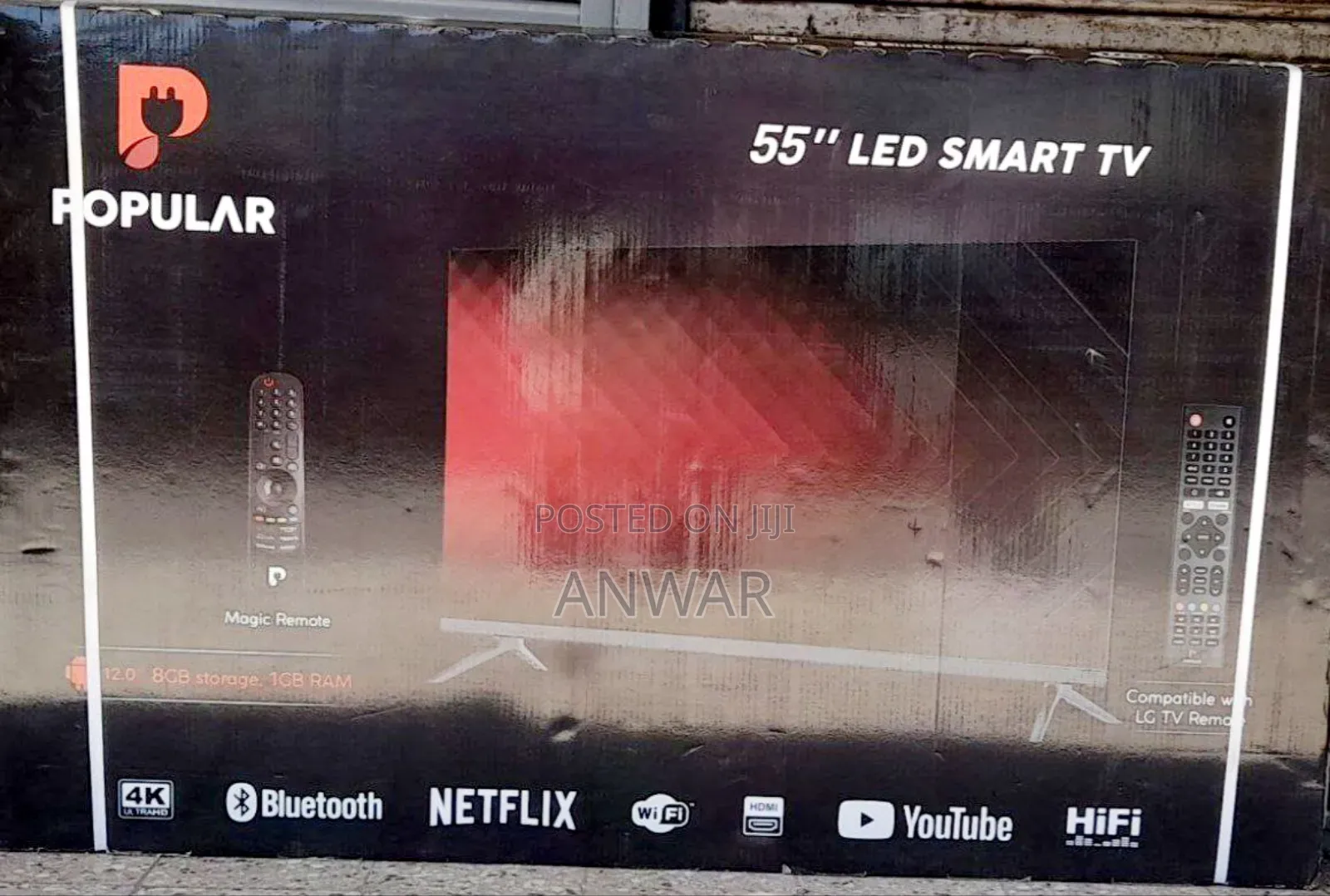 Popular 55" Led Smart Android Tv