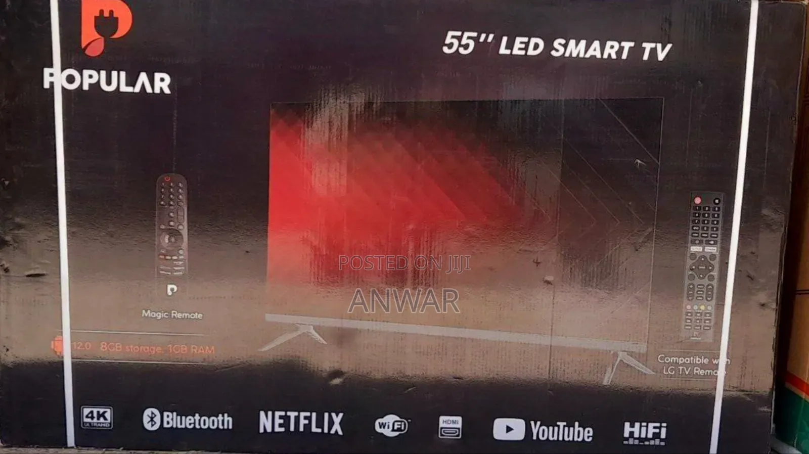 Popular 55" Led Smart Android Tv