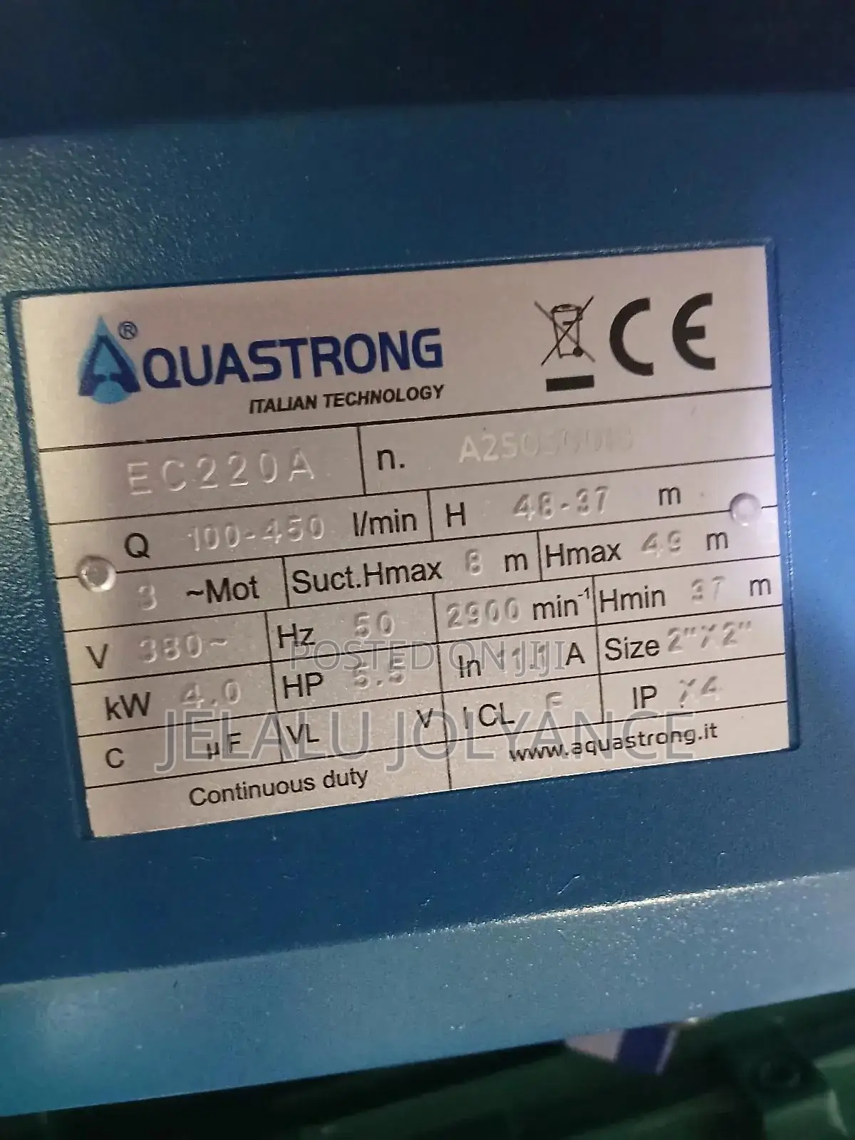 Aquastrong Water Pump