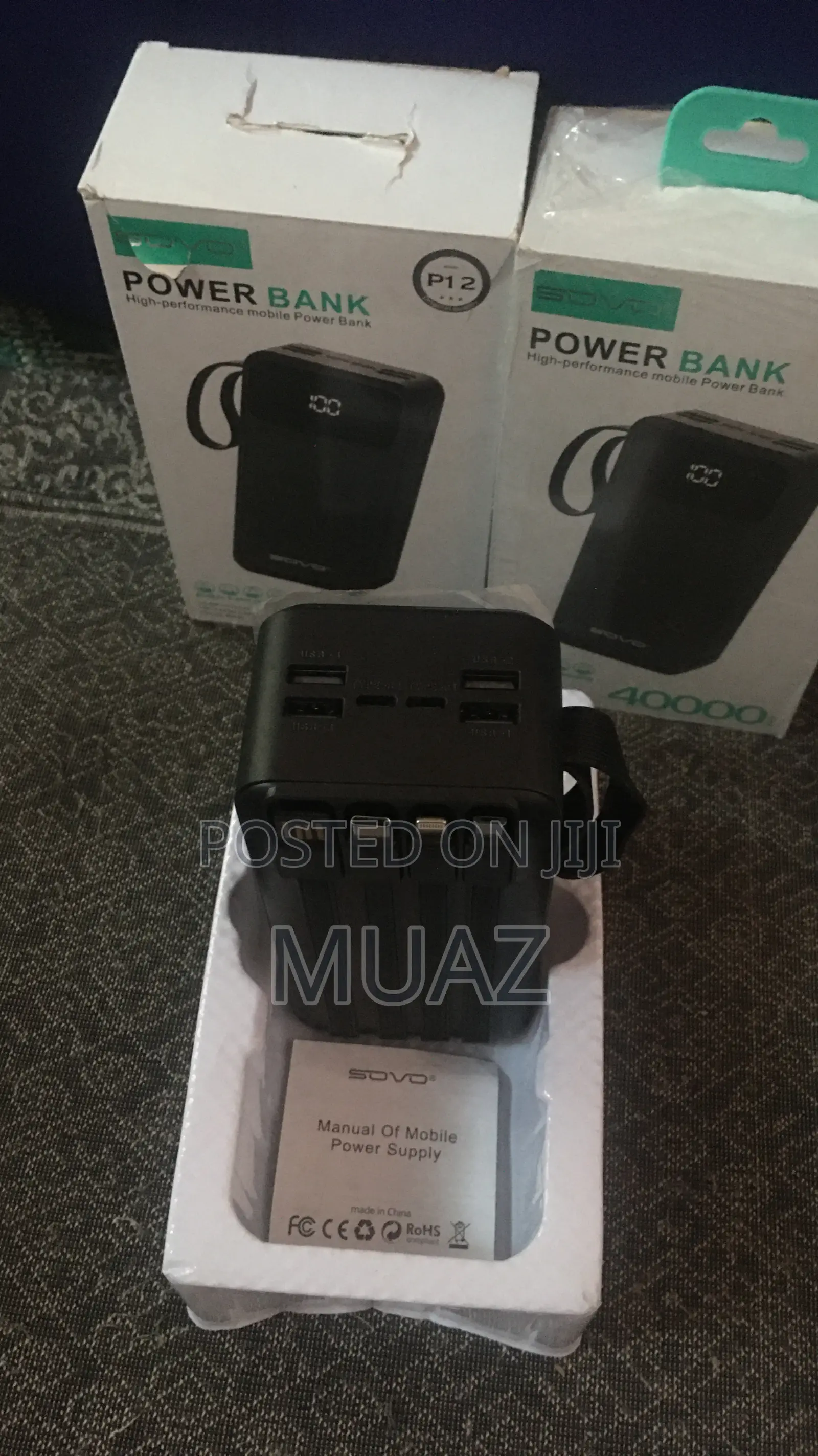 New Brand Sovo Power Bank 40,000mah