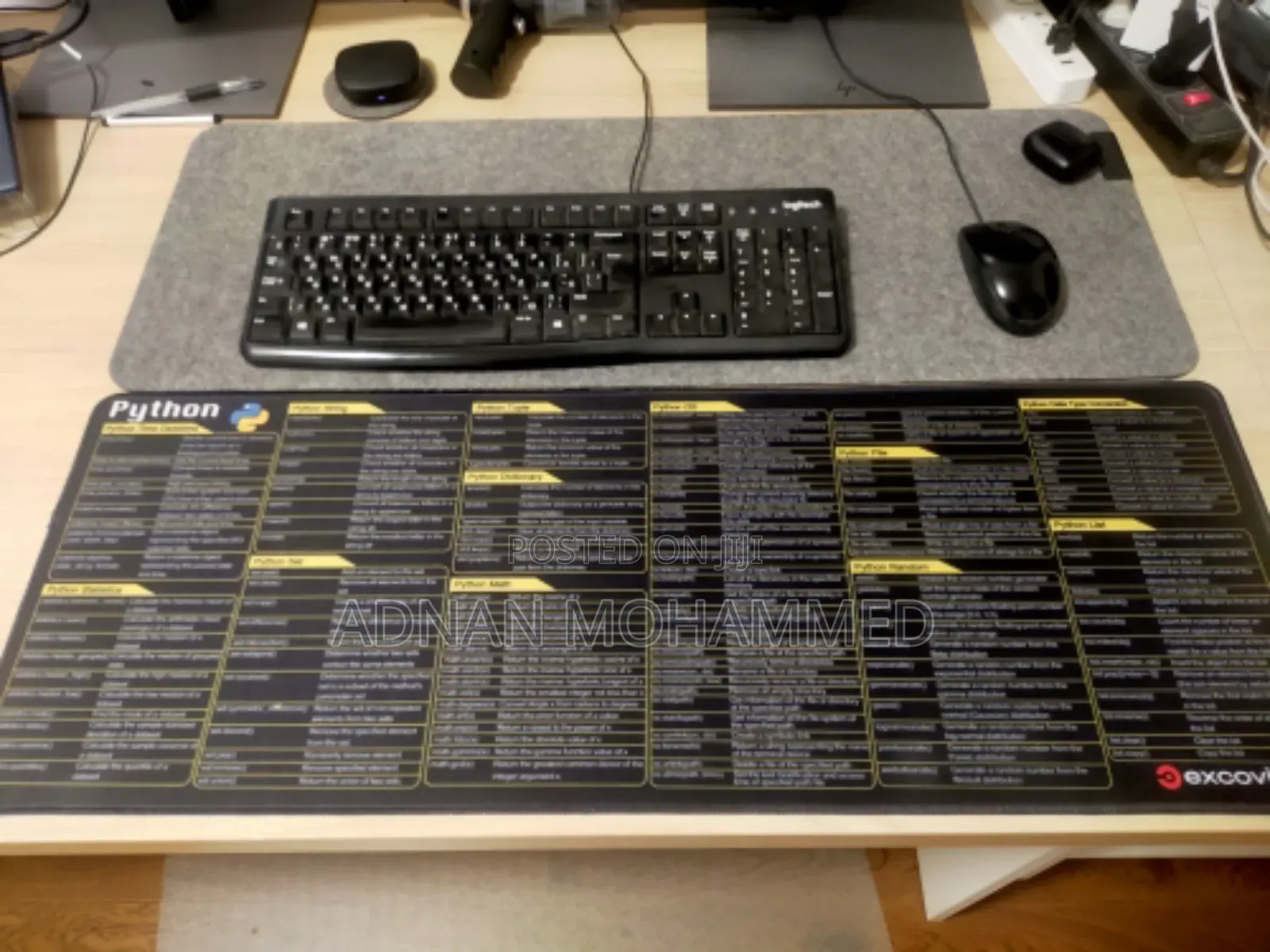 Large Mouse Pad for Developers - Python Guide