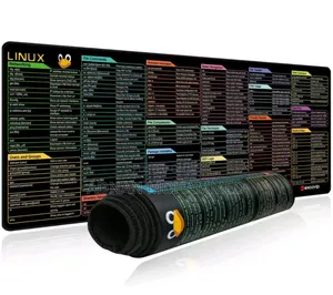Photo - Large Mouse Pad for Developer - Linux Cheat Sheet