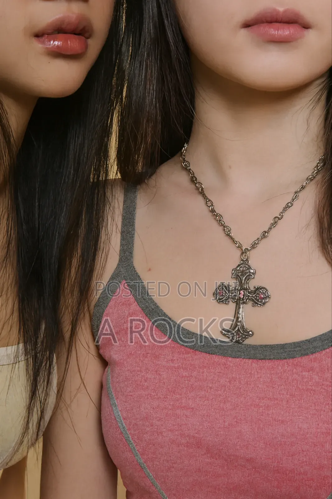 Y2k Cross Necklace