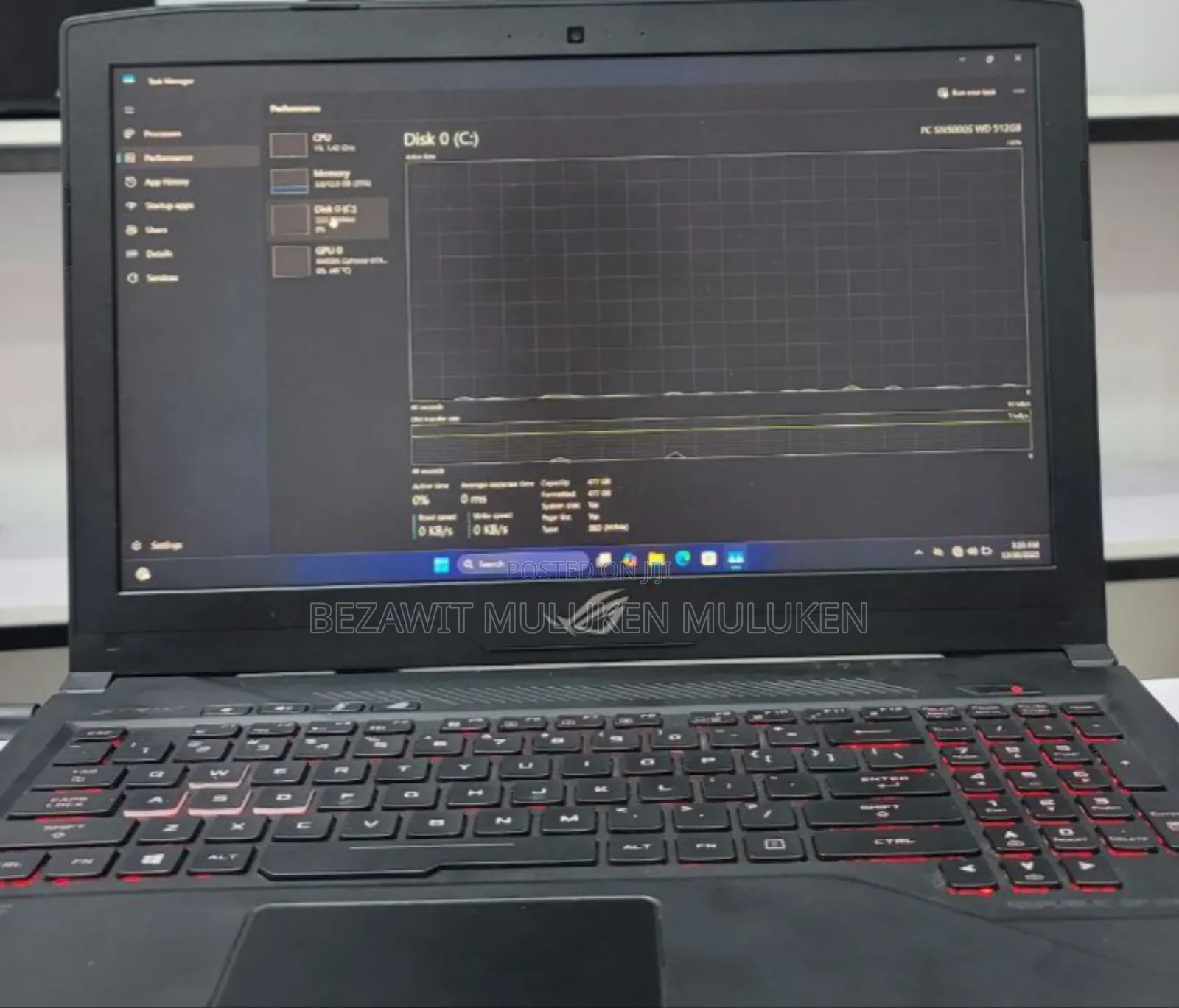 New Laptop Asus ROG Strix G15 16GB Intel Core I7 SSD 512GB