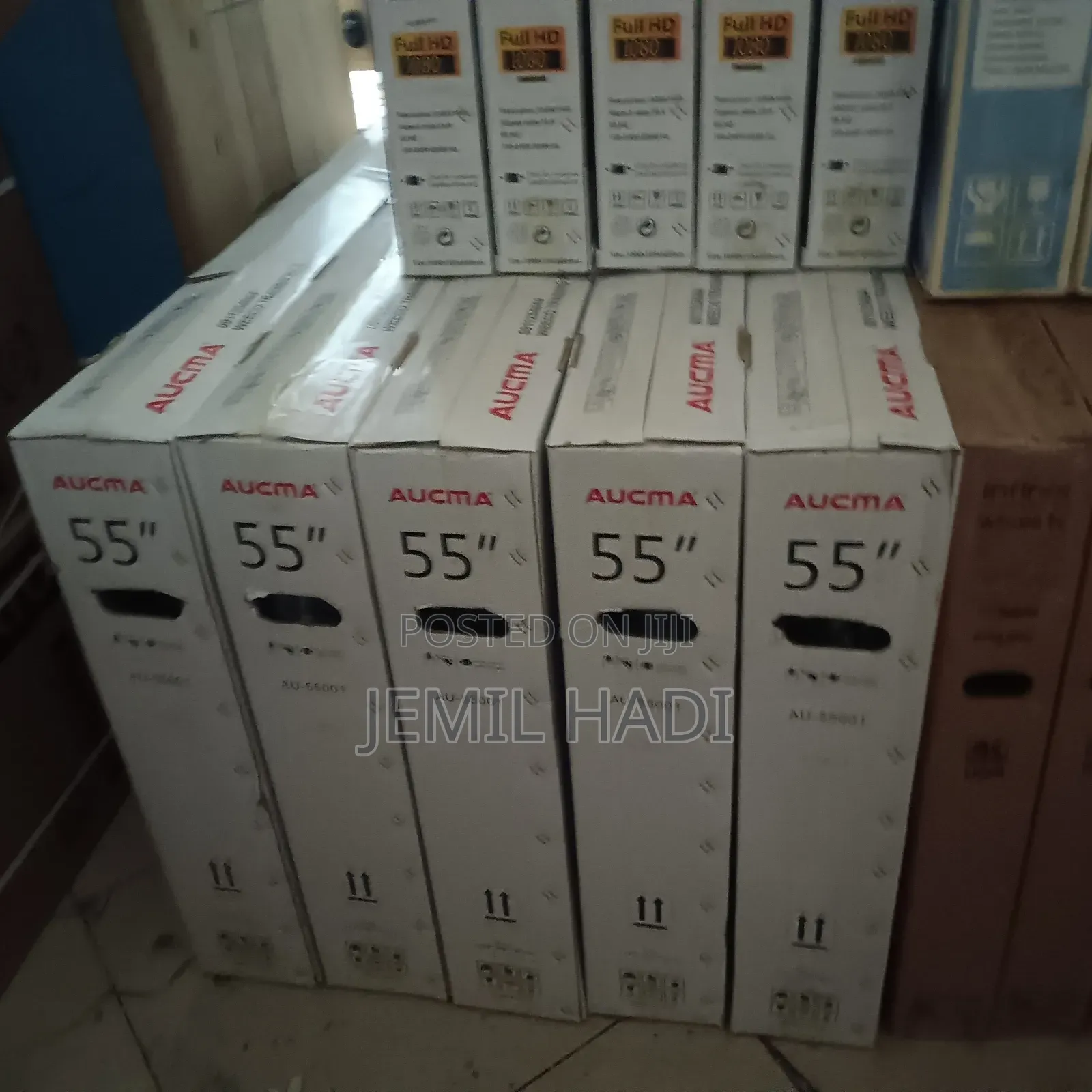 Acuma Smart Tv 55 Inch Andraid Doubel Gelass New Adis 2025 Model