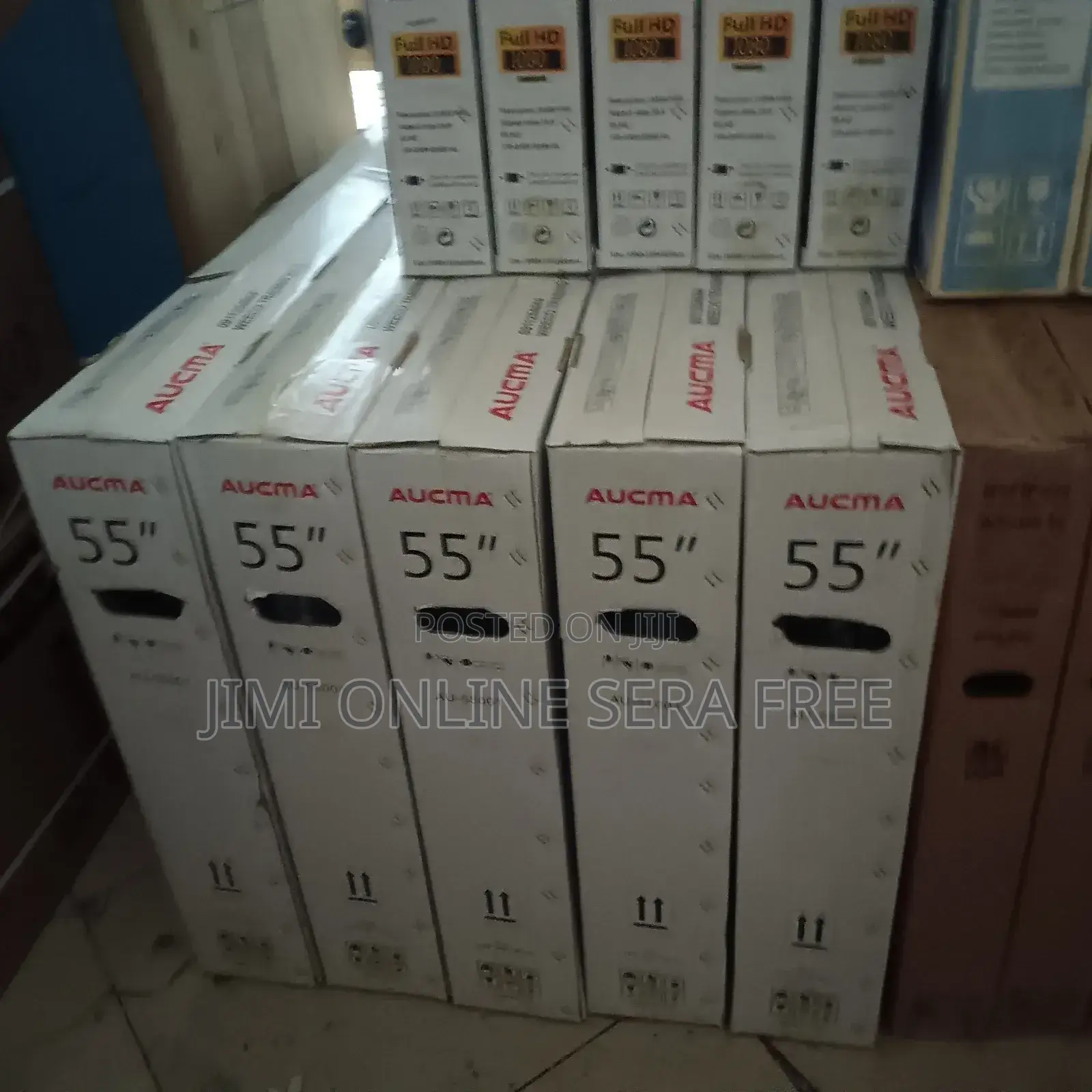 Acuma Smart Tv 55 Inch Andraid Doubel Gelass New Adis 2025 Model