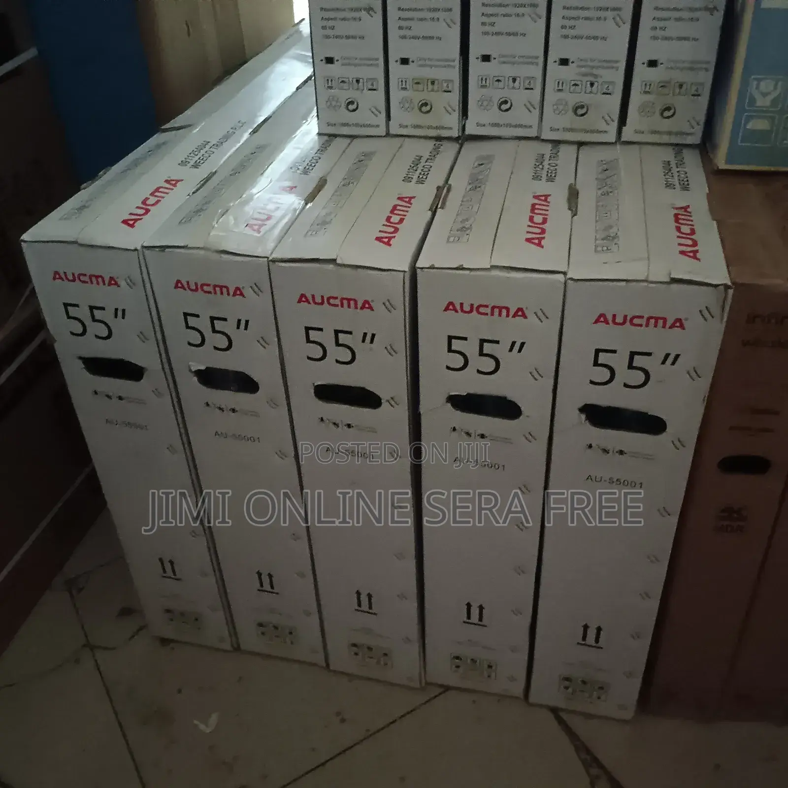 Acuma Smart Tv 55 Inch Andraid Doubel Gelass New Adis 2025 Model