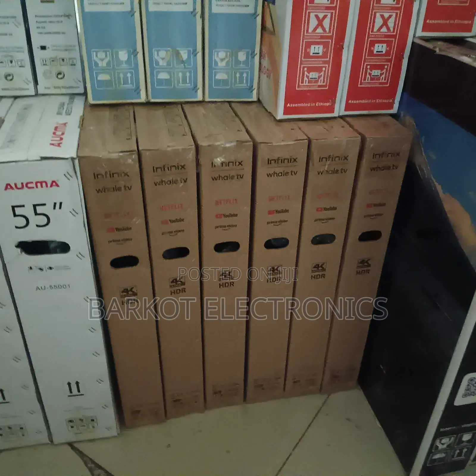 Infinix Smart Qled Tv 55 Inch Andraid Framless New Adis Brand 2025