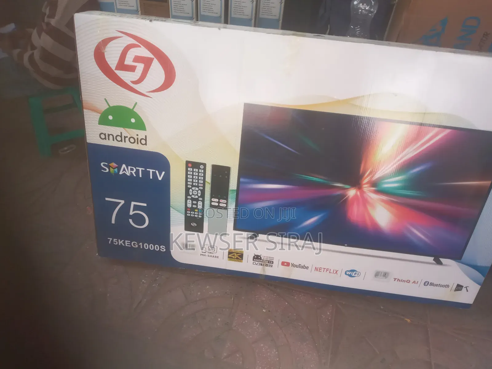 Lej 75.Inch Tv Smart Android Double Glass Hifi Sound Primium Uhd