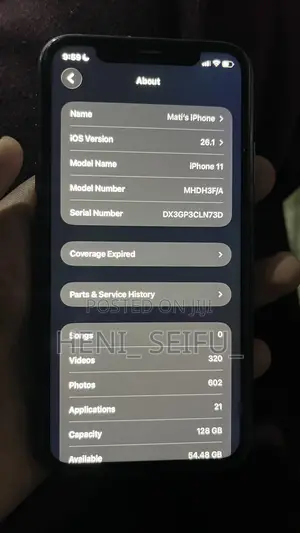 Apple iPhone 11 128 GB Black