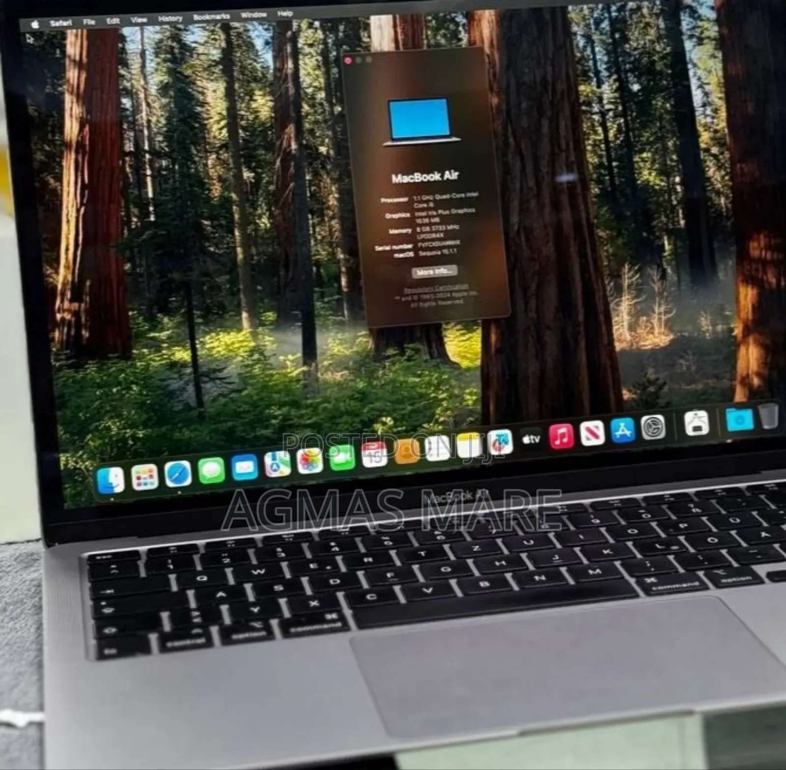 New Laptop Apple MacBook Air 2020 8GB Intel Core I3 SSD 256GB