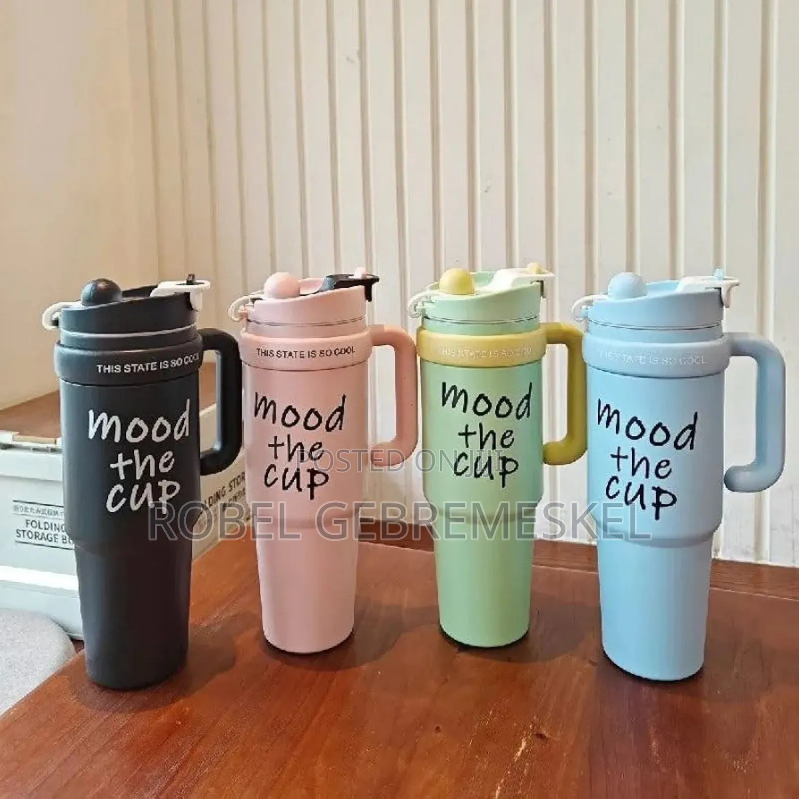 Double Layer Stainless Still Isolated Tumblers With Straw (Travel Cup)