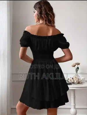 Women Square Neck Short Summer Dress