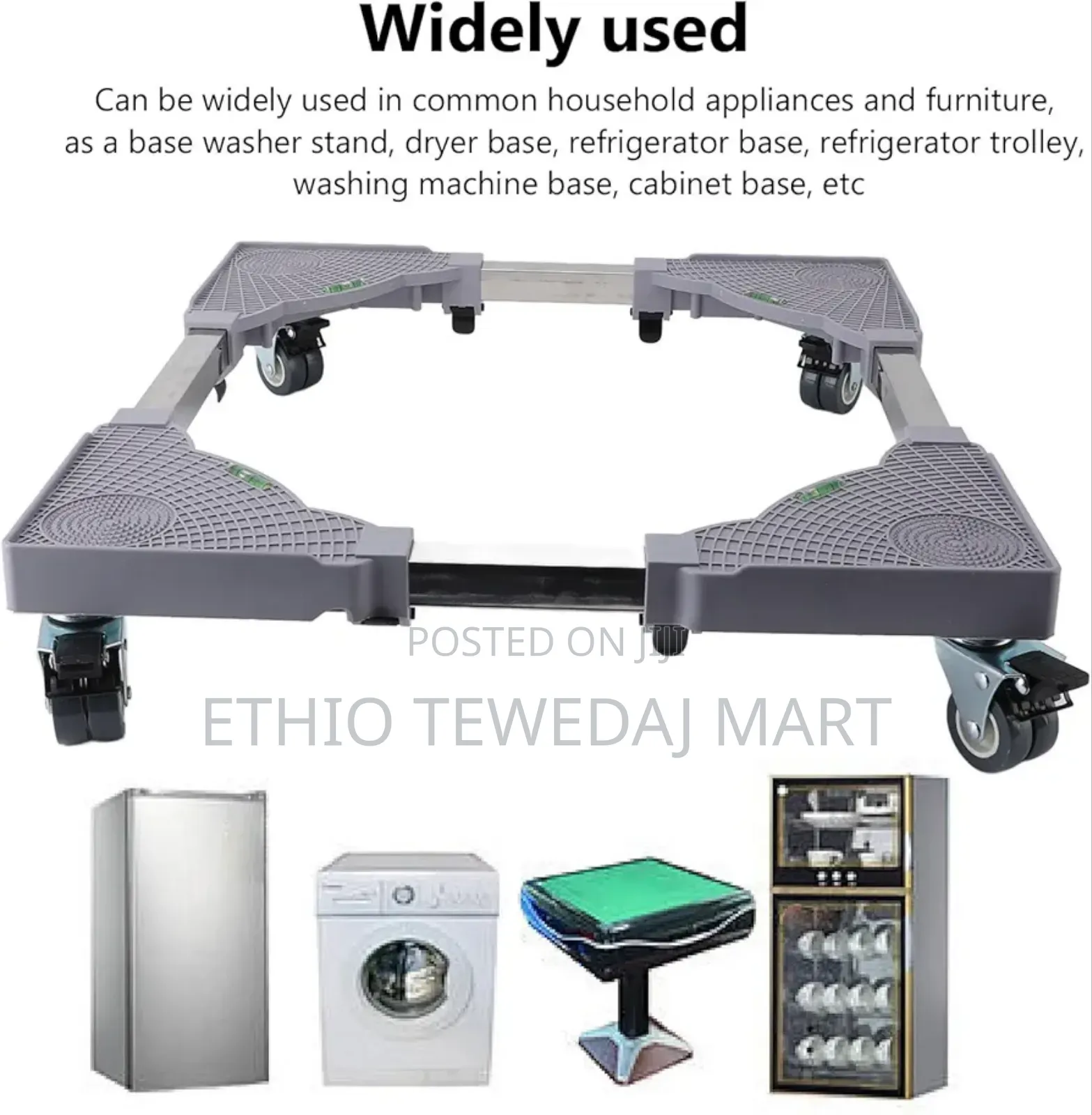 Fridge and Washing Machine Stand Mobile Base