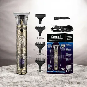 Kemei የፀጉር ማስተካከያ የራስ ፀጉር እና ፂምን በስርአት እና በጥራት