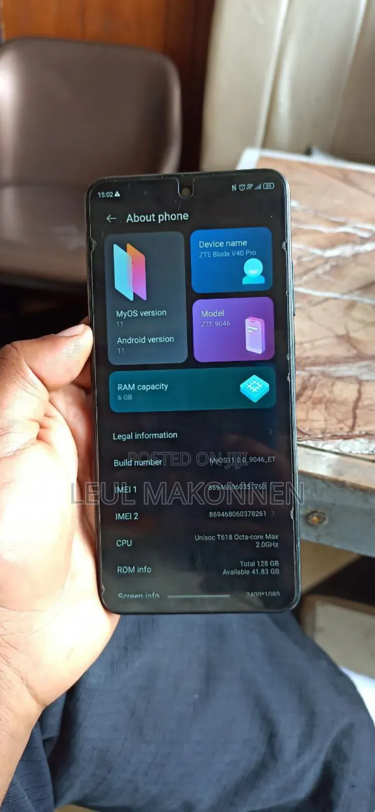 ZTE Blade V40 Pro 128 GB Blue