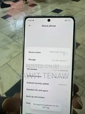 New Xiaomi Redmi Note 12 Pro+ 5G 256 GB White